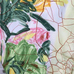 Pierre Balmain Silk Scarf Spring Flowers Delicate